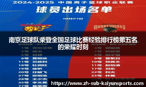 南京足球队荣登全国足球比赛经验排行榜第五名的荣耀时刻